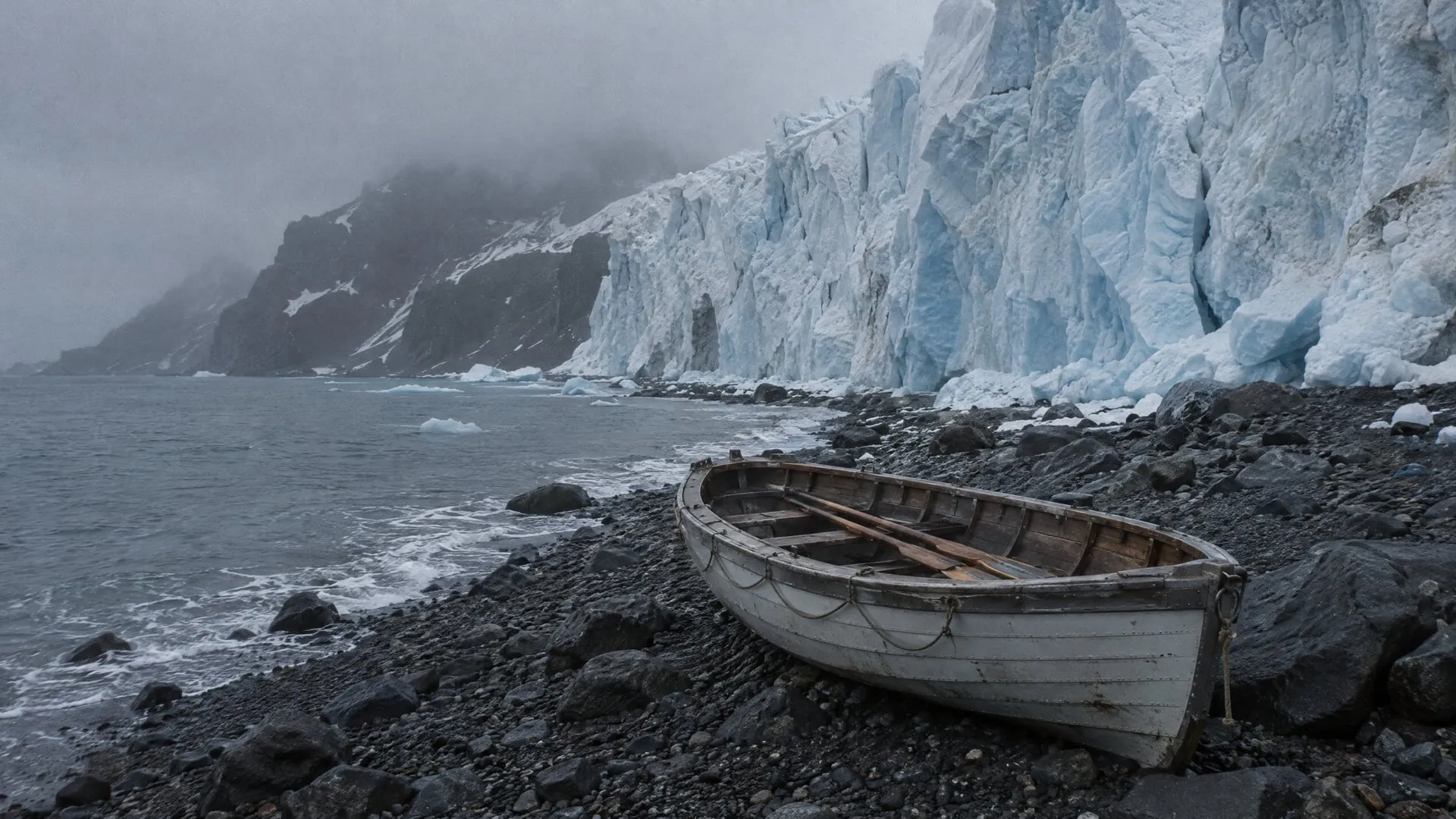 The shore of Tristan da Cunha